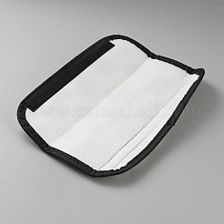 牛柄ナイロン製車用安全ベルトカバー  長方形  ブラック  230x65x13mm&nbsp;AJEW-WH20006-70B