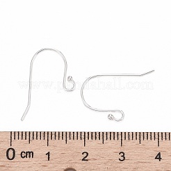 925スターリングシルバーピアスフック  銀  20x11mm  穴：1.5mm  24ゲージ  ピン：0.7mm&nbsp;STER-G011-06