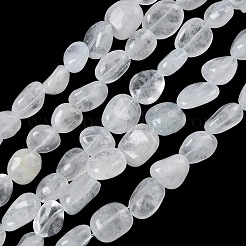 天然水晶ロッククリスタルビーズ連売り  タンブルストーン  ナゲット  6~14x6~8x4~6mm  穴：1mm  約20~24個/連  7.09~7.48''（18~19センチメートル）&nbsp;G-C286-A31