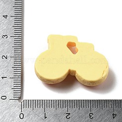 車両テーマの不透明樹脂カボション  自転車  オレンジ  23x32.5x8mm&nbsp;RESI-C056-03F