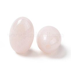 不透明なアクリルビーズ  ABカラー  オーバル  ミスティローズ  17x11~11.5mm  穴：2.4mm&nbsp;OACR-C008-05A