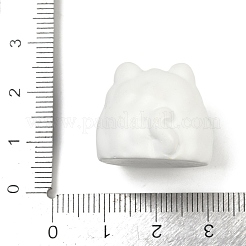 樹脂猫ディスプレイ装飾  ホームオフィスのデスクトップ装飾用  ホワイト  22.5x22.5x19.5mm&nbsp;RESI-V008-02B