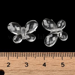 透明なアクリルビーズ  多面カット蝶  透明  13.5x17x4.5mm  穴：1.6mm  約1136個/500g&nbsp;TACR-G048-01B