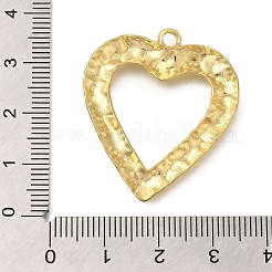 304ステンレスペンダント  ハートチャーム  ゴールドカラー  34x29.5x2.5mm  穴：2mm&nbsp;STAS-U027-08G-01