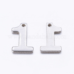 変色しにくい201ステンレススチールペンダント  ステンレス鋼色  数1  11x7x0.7mm  穴：0.5mm&nbsp;STAS-F128-01P-1-1