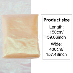 DIY クラフト用のレーザー ポリエステル メッシュ生地  服飾材料  桃パフ  1500mm&nbsp;DIY-WH0888-06A