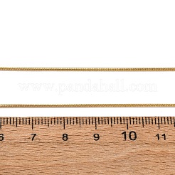 1mm 304 ステンレススチール ラウンドスネークチェーンネックレス  14KGP本金メッキ  16.93インチ（43cm）&nbsp;NJEW-T016-27G