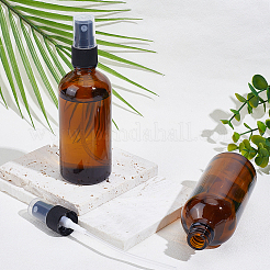 ガラス製エッセンシャルオイルの空のスプレーボトル  プラスチックふた付き  シエナ  4.45x14cm  容量：100ml（3.38fl.oz）&nbsp;MRMJ-GF0001-70C