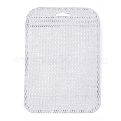 半透明のプラスチック製再封可能な包装袋  長方形  銀  15x10.5x0.03cm&nbsp;OPP-Q006-04S-1