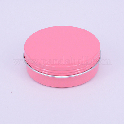 アルミボックス  スピリクル付き  コラム  ピンク  8.65x2.85cm  内寸：7.95cm。&nbsp;CON-WH0074-37-1