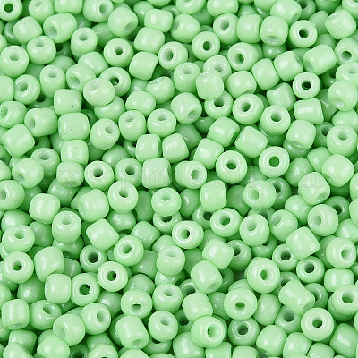 8/0ベーキングペイントガラスラウンドシードビーズ  アクアマリン  3~3.5x2mm  穴：1~1.2mm  約10000個/ポンド&nbsp;SEED-S036-01B-02-1