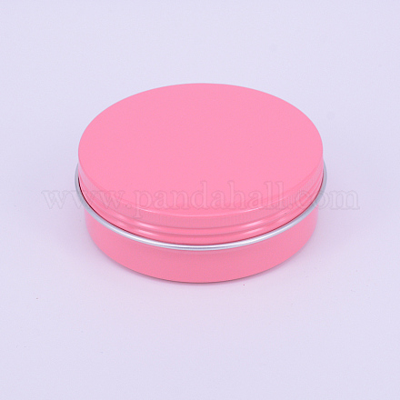 アルミボックス  スピリクル付き  コラム  ピンク  8.65x2.85cm  内寸：7.95cm。&nbsp;CON-WH0074-37-1