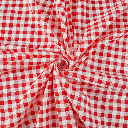 1mのポリエステル生地  タータン模様  レッド  1000x1600x0.2mm&nbsp;DIY-WH0622-581A-1