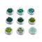 Glass Seed Beads, Round, Green, 4mm, Hole: 1.5mm
