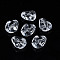 Transparent Acrylic Beads, Teardrop, Clear, 16.5x13.5x10.5mm, Hole: 1.8mm, about 510pcs/500g