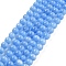 Cat Eye Beads Strands, Round, Cornflower Blue, 6mm, Hole: 1mm, about 66pcs/strand, 14 inch
