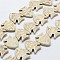 Synthetic Magnesite Bead Strands, Fish, 26x22.5x5.5mm, Hole: 1mm, about 18pcs/strand, 13strands/1000g, 14.9 inch