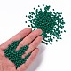 焼付塗装ガラスシードビーズ  ティール  8/0  3mm  穴：1mm  約10000個/袋&nbsp;SEED-S002-K26-4