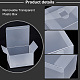 取り外し可能な透明プラスチックボックス  長方形  ホワイト  12x9.5x7cm  内径：6.9x11.8のCM&nbsp;CON-WH0085-46-4