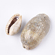 カウリーシェルペンダント  キャメル  23~46x14~26x10~25mm  穴：1.5mm  約70個/500g&nbsp;SSHEL-T008-27-2