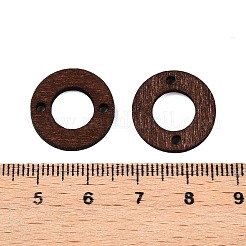 ポプラ材で染めたリンキングリング  サドルブラウン  17x2mm  内径：1.8mm&nbsp;WOOD-N016-19