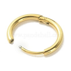 316l サージカルステンレススチール ハギーフープピアス 女の子 女性用  ゴールドカラー  12ゲージ  16~16.2x2mm  ピン：0.9mm&nbsp;EJEW-TAC0011-11B-G