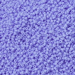 MIYUKIラウンドロカイユビーズ  日本製シードビーズ  11/0  （rr494)不透明瑪瑙青  2x1.3mm  穴：0.8mm  約50000個/ポンド&nbsp;SEED-G007-RR0494