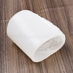 DIYキャンドルシリコンモールド  キャンドル作り用  コラム  ホワイト  80x83x98mm  内径：61x65mm&nbsp;SIMO-P014-04C