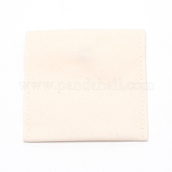 ベルベット収納バッグ  鉄のスナップボタン付き  正方形  古いレース  8.3x8cm&nbsp;AJEW-WH0230-67B