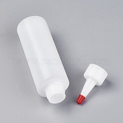 プラスチック接着剤ボトル  ボトルキャップスルーホール  ホワイト  4.1x16.3cm  容量：120ミリリットル&nbsp;X-DIY-WH0053-01-120ml