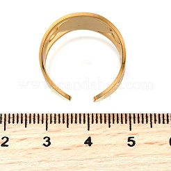 304ステンレススチールカフオープンリング  天使  18KGP本金メッキ  16mm&nbsp;RJEW-S628-11G