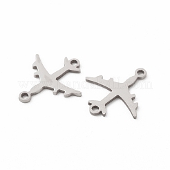 変色しない201ステンレススチールコネクタチャーム  平面リンク  ステンレス鋼色  15x16.5x1mm  穴：1.4mm&nbsp;STAS-K251-090P