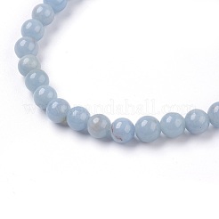 天然石ストレッチブレスレット  ラウンド  2-1/8インチ（5.5cm）&nbsp;BJEW-JB03738