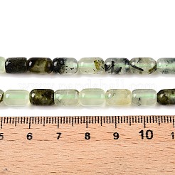 天然石プレナイトビーズ連売り  コラム  9~9.5x6mm  穴：0.9~1mm  約42~43個/連  15.24~15.8''（38.7~39.5センチメートル）&nbsp;G-G980-45