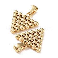 304ステンレスペンダント  トライアングルチャーム  ゴールドカラー  19x18x3mm  穴：6x3mm&nbsp;STAS-P329-09G