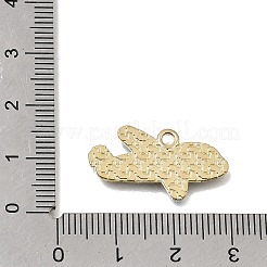 エナメルペンダントと合金  飛行機チャーム  ライトゴールド  空色  15x24.5x1mm  穴：1.8mm&nbsp;AL-CBA91FD-01A