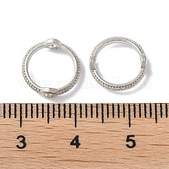 合金ビーズのフレーム  リング  プラチナ  10.5x3mm  穴：1.4mm&nbsp;FIND-E042-08P-01