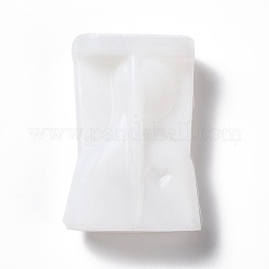 DIY 母の愛のキャンドル 3D 胸像 シリコン型  半身彫刻の香り付きキャンドル作り  ホワイト  9.5x6x3.2cm  内径：53x25mm。&nbsp;DIY-H001-02