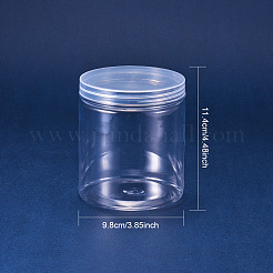 プラスチックビーズ収納ケース  コラム  透明  11.5x10cm  6個/セット  容量：700ミリリットル&nbsp;CON-BC0004-55