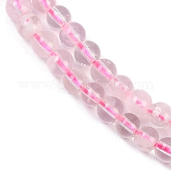 天然石ロドライトクォーツビーズ連売り  ラウンド  4~4.5mm  穴：0.8mm  約100個/連  15.35''（39センチメートル）&nbsp;G-B125-M01-01