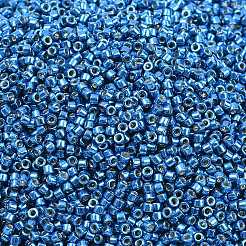 MIYUKIデリカビーズ  シリンダー  日本製シードビーズ  11/0  (db2516)duracoat 亜鉛メッキ ディープアクアブルー  1.3x1.6mm  穴：0.8mm  約1600個/8g&nbsp;LS-X-SEED-J020-DB2516
