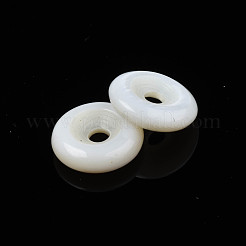 天然淡水シェルビーズ  ドーナツ/ディスク  貝殻色  10.5x3mm  穴：2mm&nbsp;SHEL-N026-187A-01
