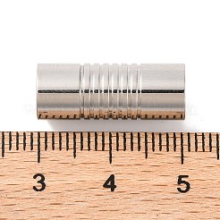 変色しにくい304ステンレススチール製のマグネット留め具と接着端  コラム  ステンレス鋼色  21x8mm&nbsp;STAS-E006-40