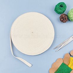 綿ツイルテープリボン  ヘリンボーンリボン  裁縫用  バリーウッド  1/2インチ（12mm）  約50m /ロール&nbsp;OCOR-WH0032-75A