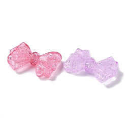 透明なアクリルビーズ  蝶結び  ミックスカラー  20.5x29.5x7.5mm  穴：2mm  約210個/500g&nbsp;PACR-C007-09