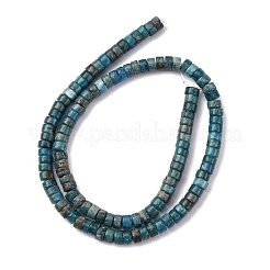 天然石アパタイトビーズ連売り  ディスク  ヒシビーズ  3~4x6mm  穴：1.2mm  約118個/連  15.98~16.14''（40.6~41センチメートル）&nbsp;G-Q046-A01-01