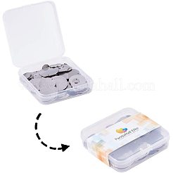 304ステンレススチール製刻印入りブランクタグペンダント  フラットラウンド  ステンレス鋼色  8x1mm  10x1mm  15x1mm  20x1mm  25x1mm  穴：1~1.5mm  100個/箱&nbsp;STAS-PH0019-28P