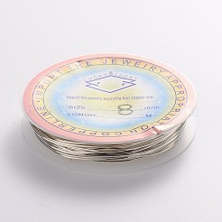 銅製ワイヤー  長持ちメッキ  銀  20ゲージ  0.8mm  約9.84フィート（3m）/ロール&nbsp;CWIR-CW0.8mm-06
