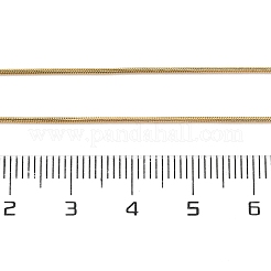 女性用304ステンレススチールスネークチェーンネックレス  ビーズネックレス作り用  ゴールドカラー  17.24インチ（43.8cm）&nbsp;NJEW-G104-01G