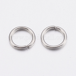 変色しにくい304ステンレススチール製オープン丸カン  ラウンド  ステンレス鋼色  21ゲージ  4x0.7mm  内径：2.6mm&nbsp;STAS-A036-02A